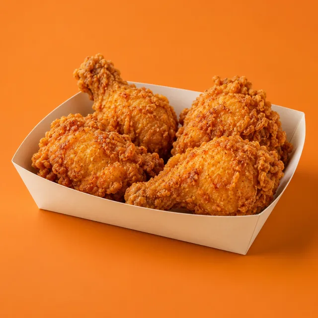 Illustration of spicy broasted chicken